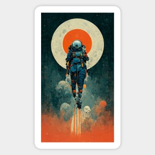 Space Jump Retro Vintage Sci Fi design Sticker